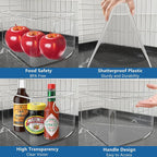 JOWBOOW Lazy Susan Organizer Bins for 28"-29" Diameter Corner Cabinet Lazy Susan, 6 Pack, Clear Plastic Cabinet and Pantry Storage Bin, 1/8 Wedge-Food Safe, BPA Free - Image 7