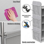Simple Houseware 4-Tier 16 Cube Shoe Cubby Rack Organizer, Gray - Image 6