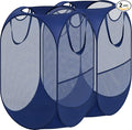 Simple Houseware Mesh Pop-Up Laundry Hamper with Side Pocket, 2 Pack by SimpleHouseware