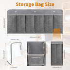 RVZONE RV Shoe Pockets 6 Large Pockets, Hanging Organizer with Sturdy Hooks - Image 2