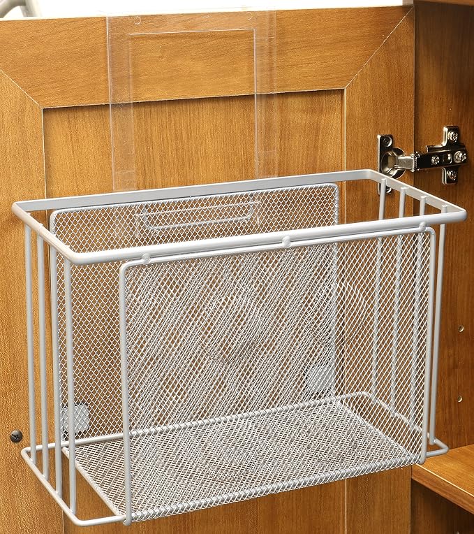 Deco Brothers Over Cabinet Door Organizer, Silver - Image 4