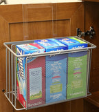 Deco Brothers Over Cabinet Door Organizer, Silver - Image 5